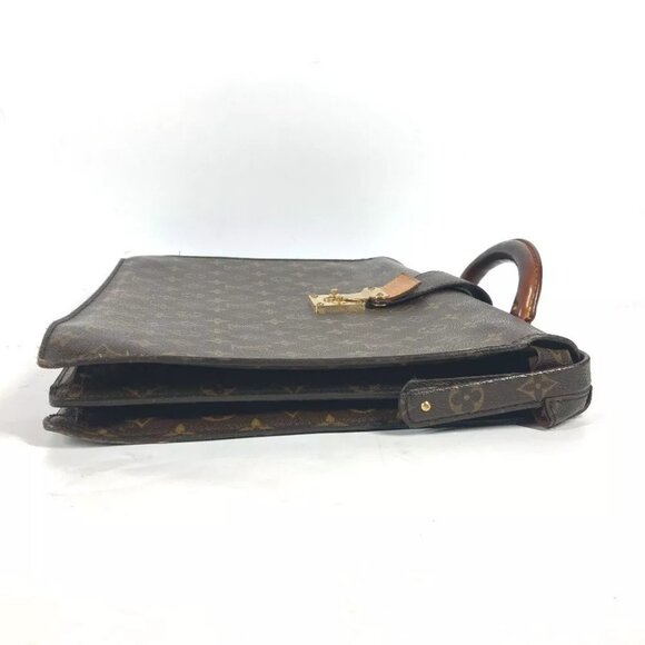 LOUIS VUITTON M53305 Monogram Serviette Fermoir Document bag Business bag - Picture 5 of 16